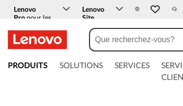 Aperçu Lenovo - FR