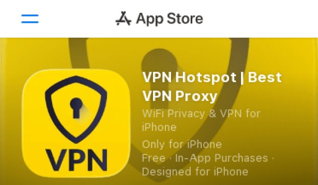 Aperçu VPN Hotspot