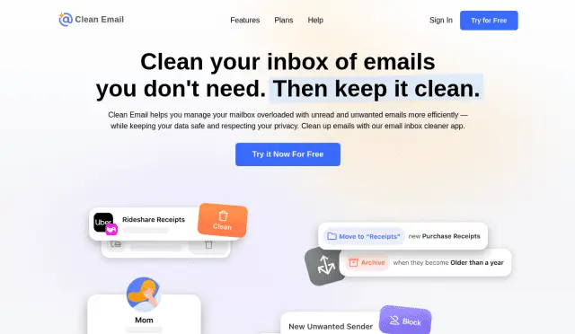Aperçu CleanEmail