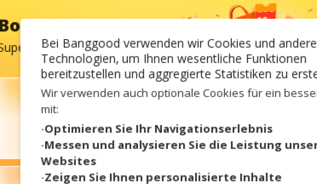 Aperçu Banggood - DACH