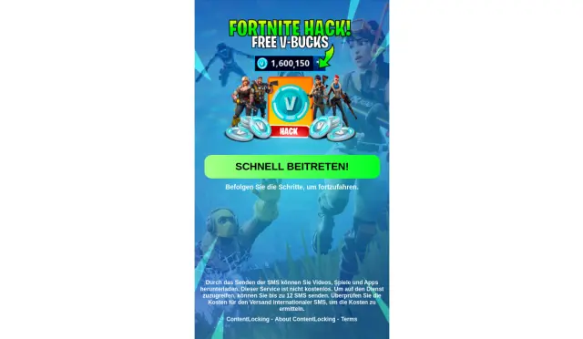 Aperçu Fortnite Free VBucks - 2 Clicks