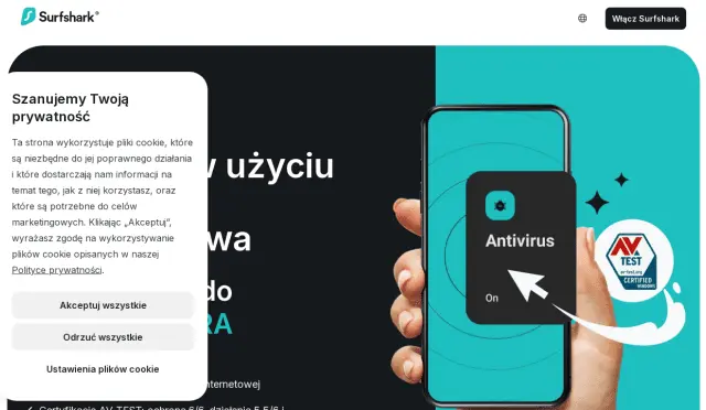 Aperçu SurfShark Antivirus