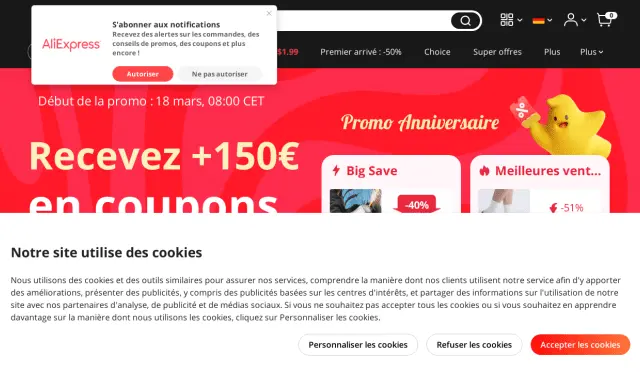 Aperçu AliExpress - FR