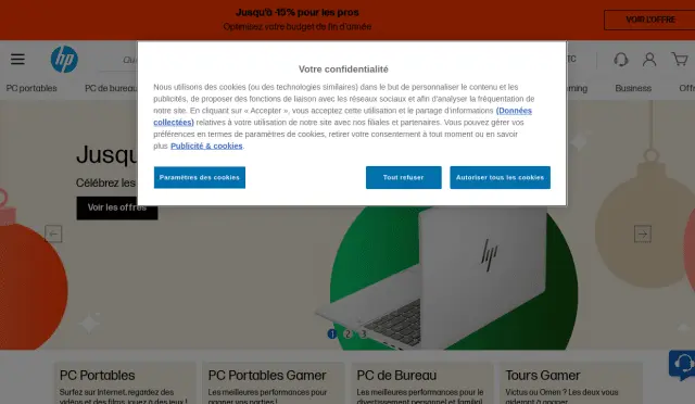 Aperçu HP Store - FR