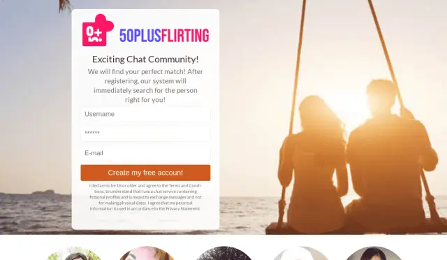 Aperçu 50plusflirting.com