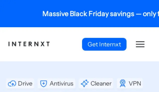 Aperçu Internxt