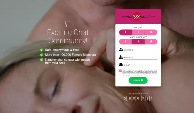 Aperçu SeniorSexMatch.com
