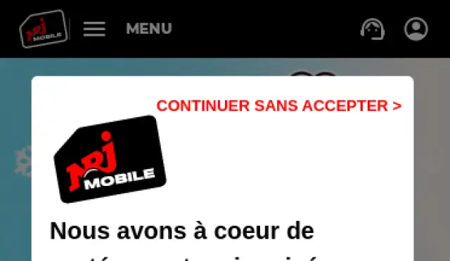 Aperçu NRJ Mobile - FR