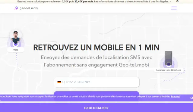 Aperçu Geotel.mobi - FR