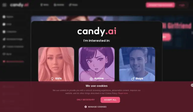 Aperçu Candy.ai