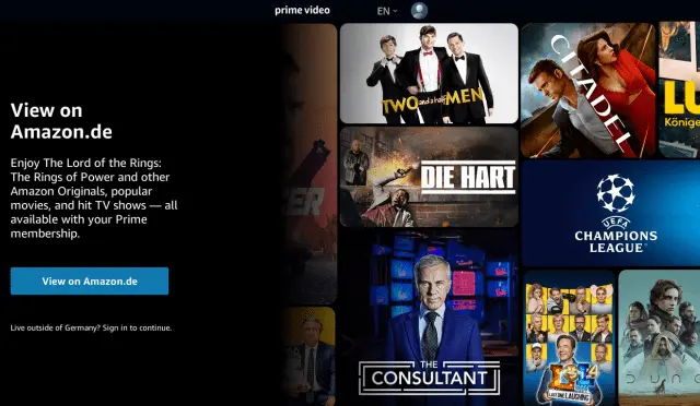 Aperçu Amazon Prime Video