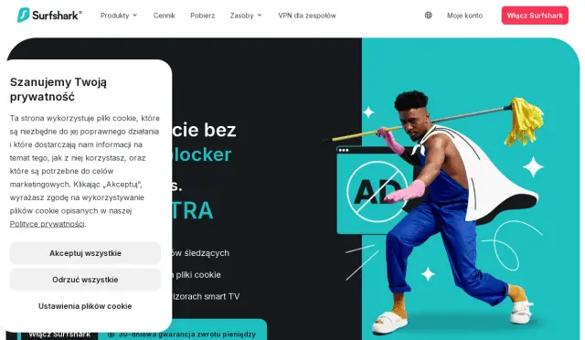 Aperçu SurfShark AdBlock