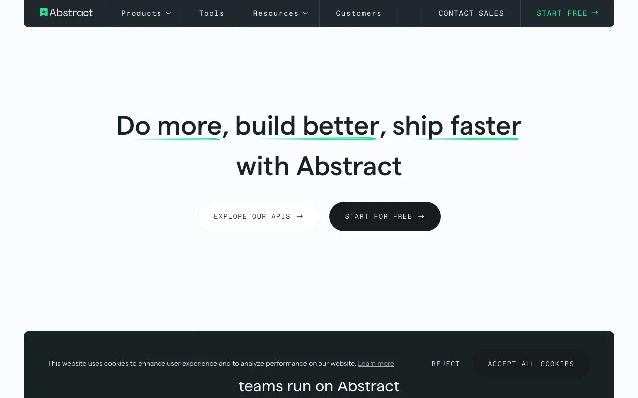 Aperçu Abstract API