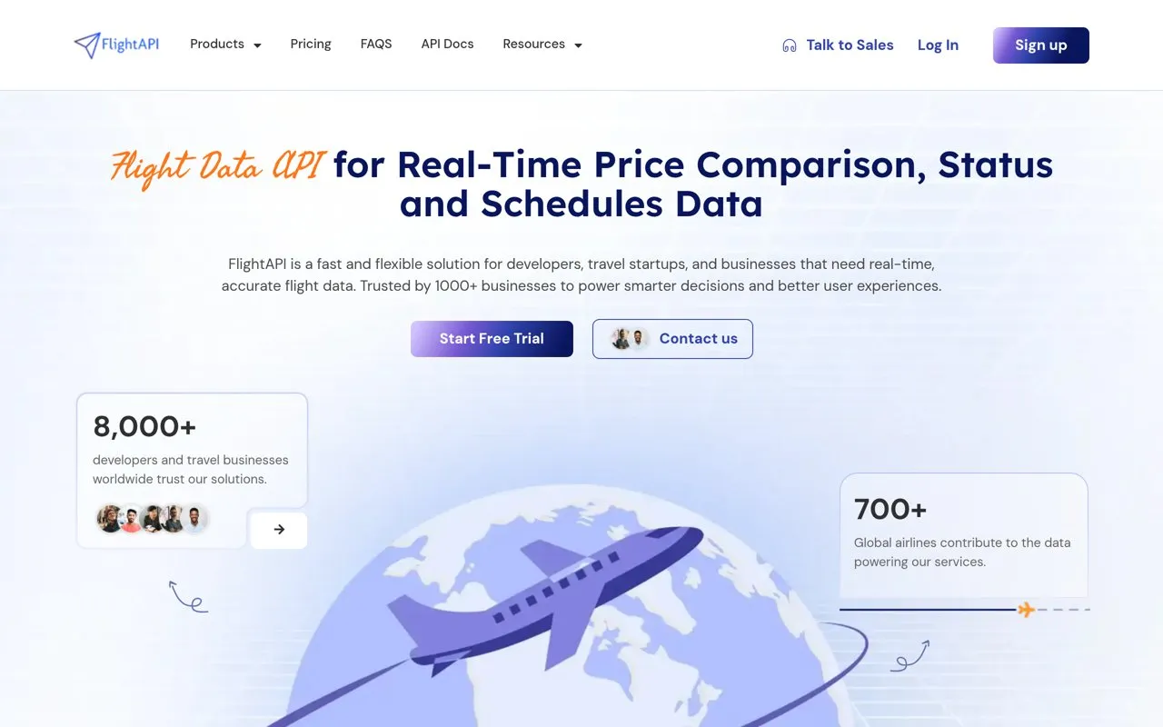 Aperçu FlightAPI.io