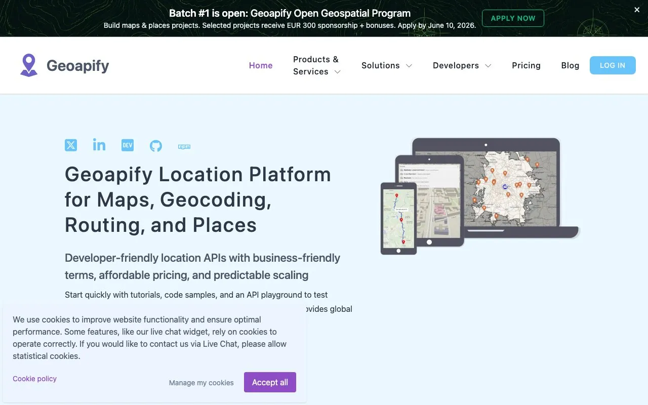 Aperçu Geoapify