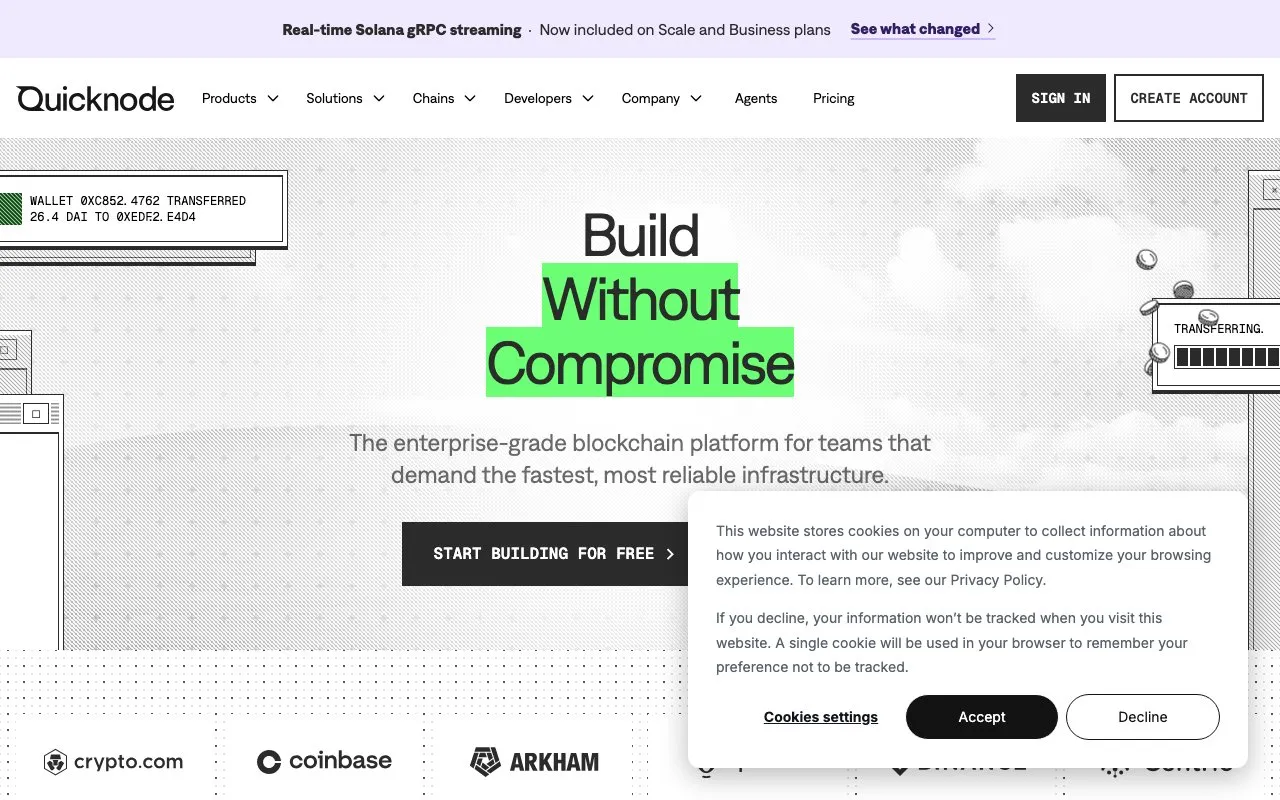 Aperçu QuickNode