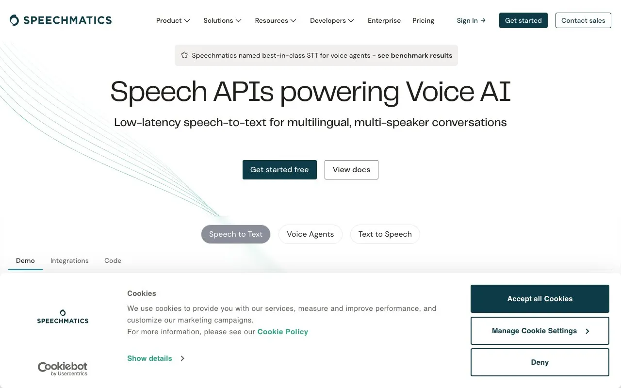 Aperçu Speechmatics