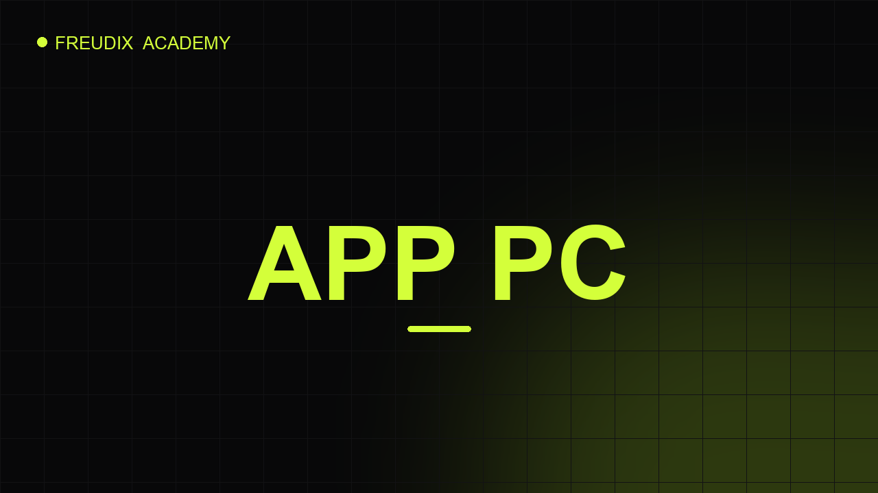 Aperçu Créer une app PC