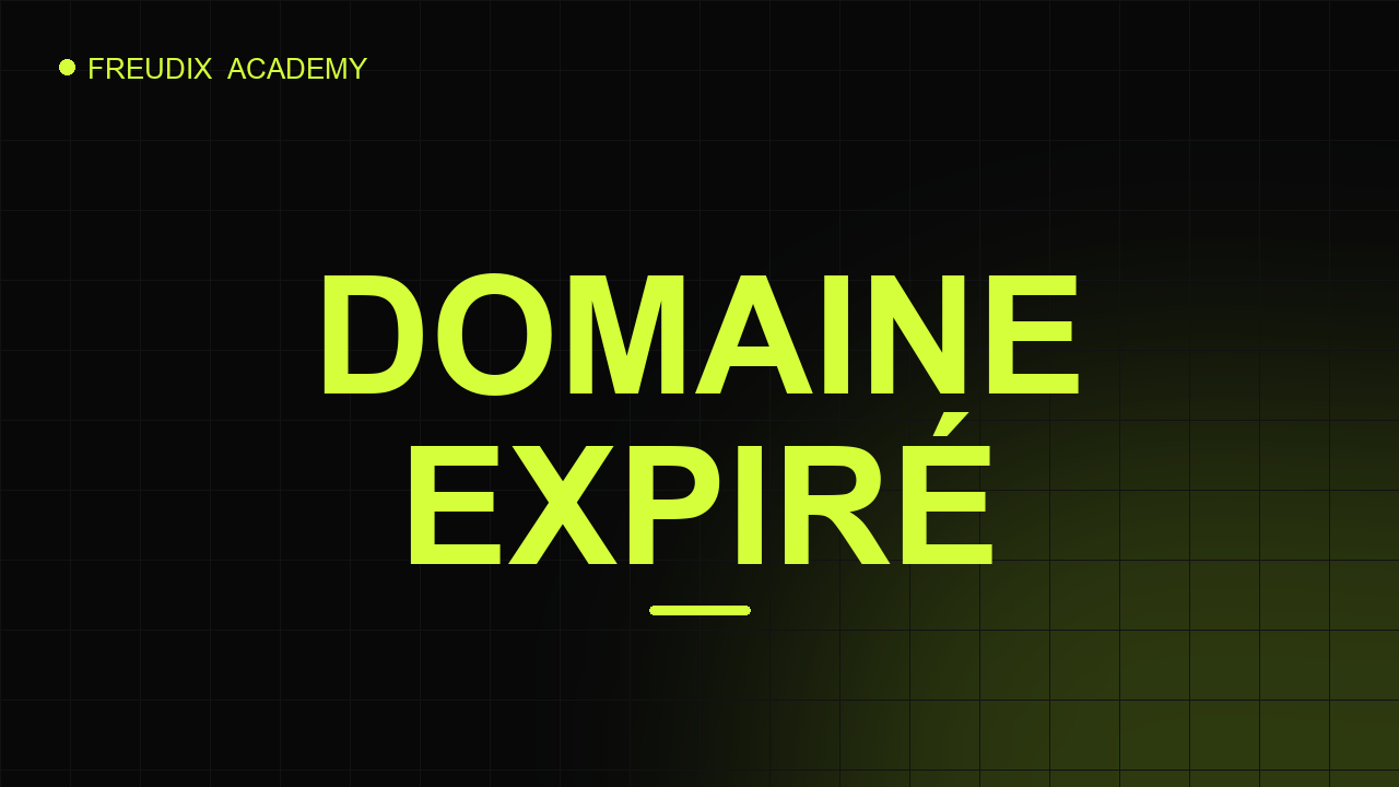 Aperçu Trouver un domaine expiré